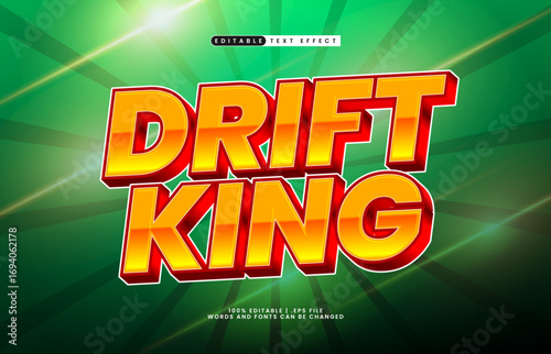 drift king editable text effect
