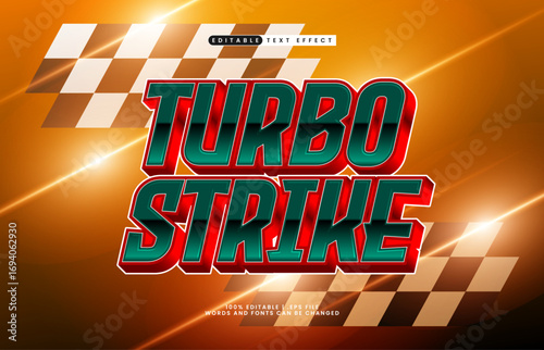 turbo strike editable text effect