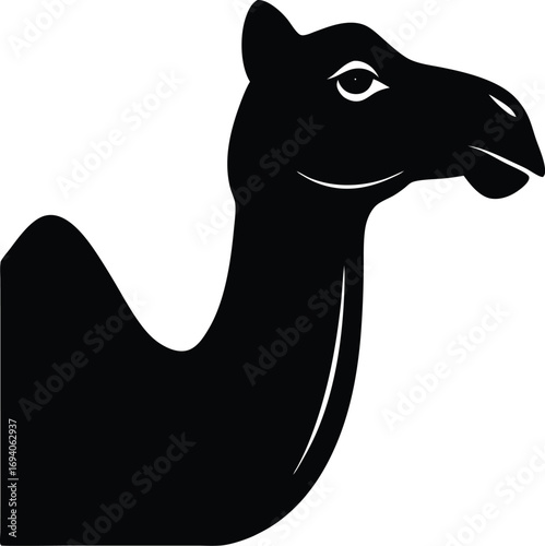 camel silhouette on transparent backg