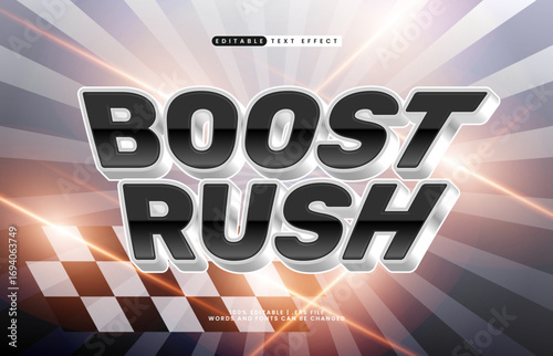 boost rush editable text effect