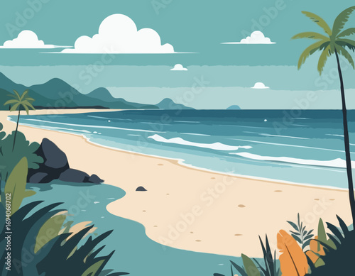 background of sea shore.