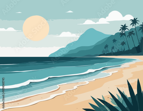 background of sea shore.