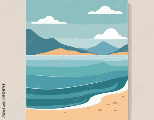 background of sea shore.