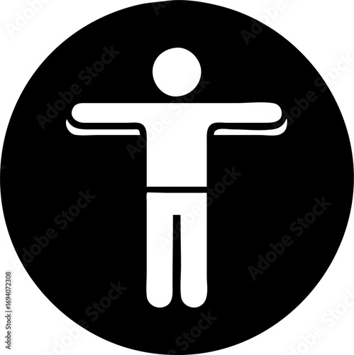Stylized Human Silhouette for Universal Accessibility and Digital Presence