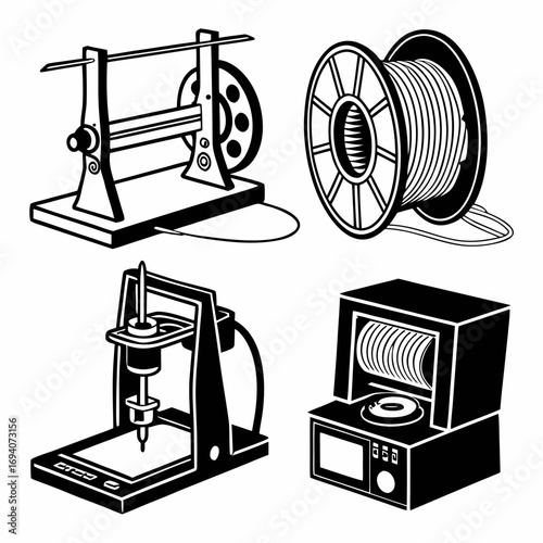 3d printing equipment and filament spool 3d printer