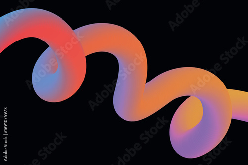 abstract black background with a 3D liquid colorful gradient