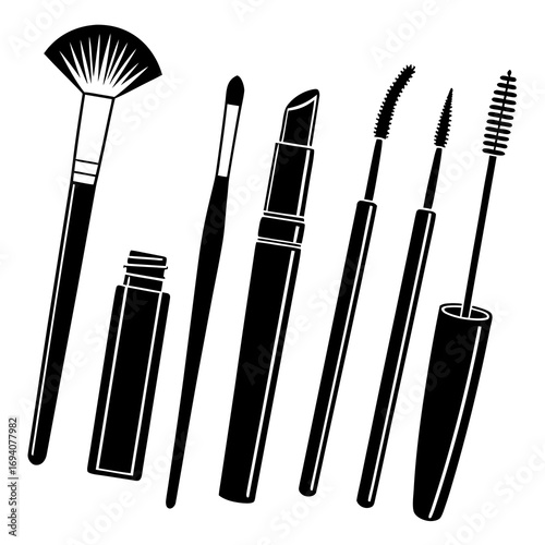 Cosmetic brushes and makeup applicators makeup brushes