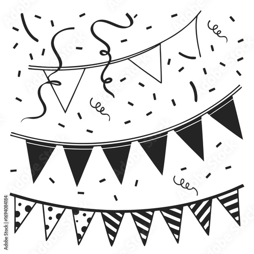 Party Bunting and Confetti Decorations party decorations