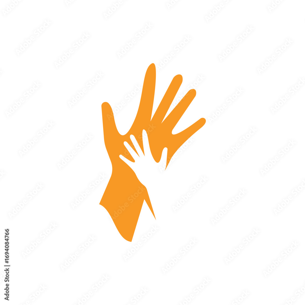 Obraz premium Hand care logo icon