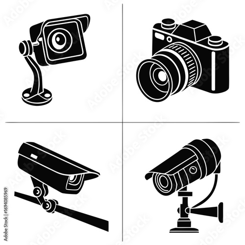 Surveillance cameras and vintage camera security camera