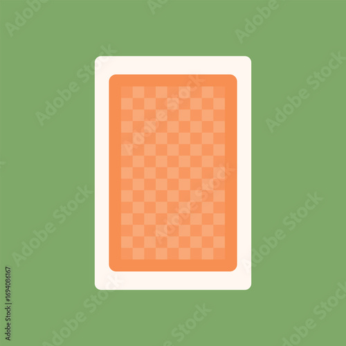 Back of a playing card. Playing card face down. Unknown card. Full deck of playing cards