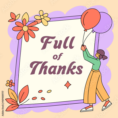 Expressing gratitude with a beautiful thank you design