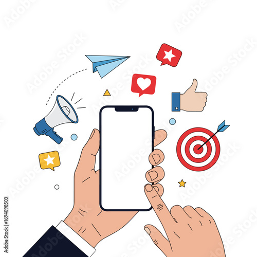 Digital marketing strategy engaging content creation for brand growth and customer connection