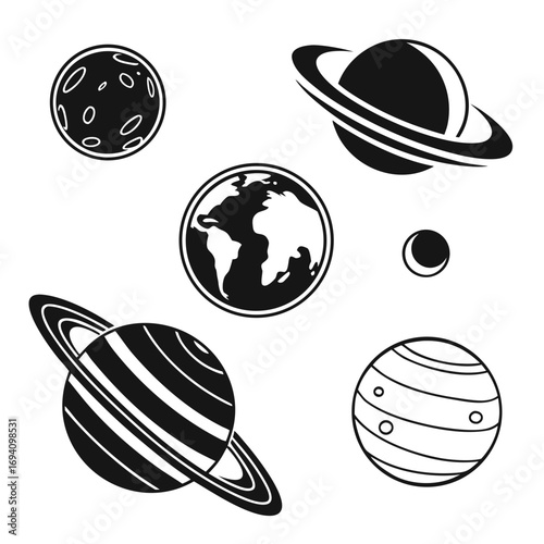 Celestial bodies cosmic spheres astronomical objects