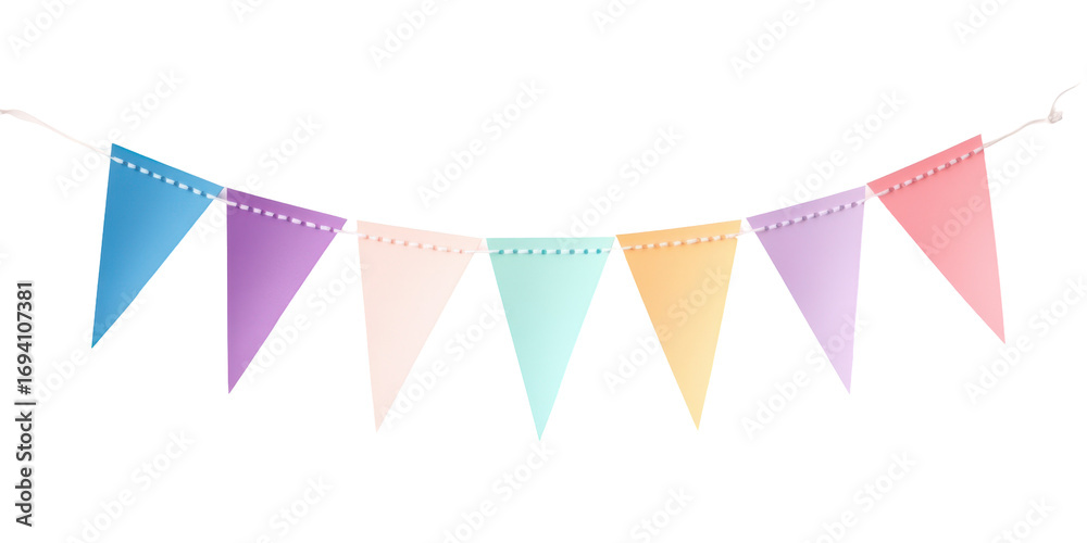 Obraz premium Colorful Party Banner in pastel colors
