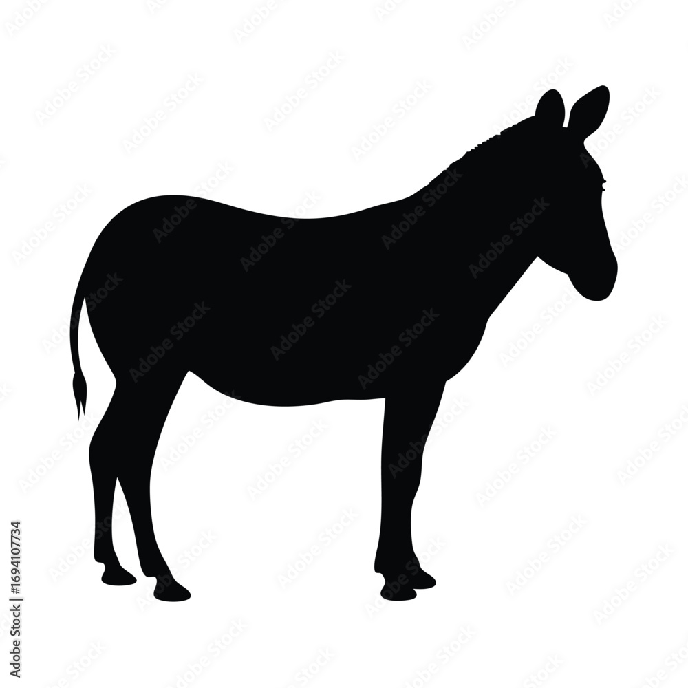 Obraz premium Download high quality donkey silhouette vector image for graphic design and illustration needs today