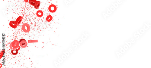 Abstract image of red rings...