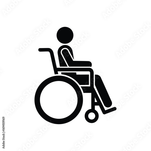 Symbolic Representation of a Person in a Wheelchair Accessibility and Mobility