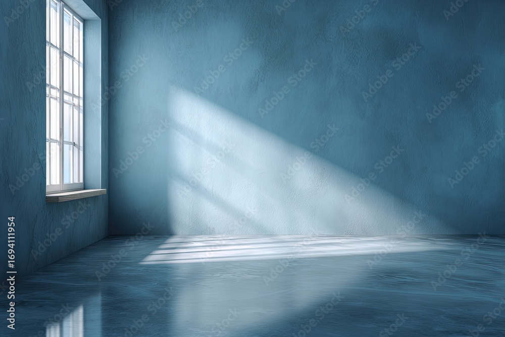 Fototapeta premium Empty room with window and light