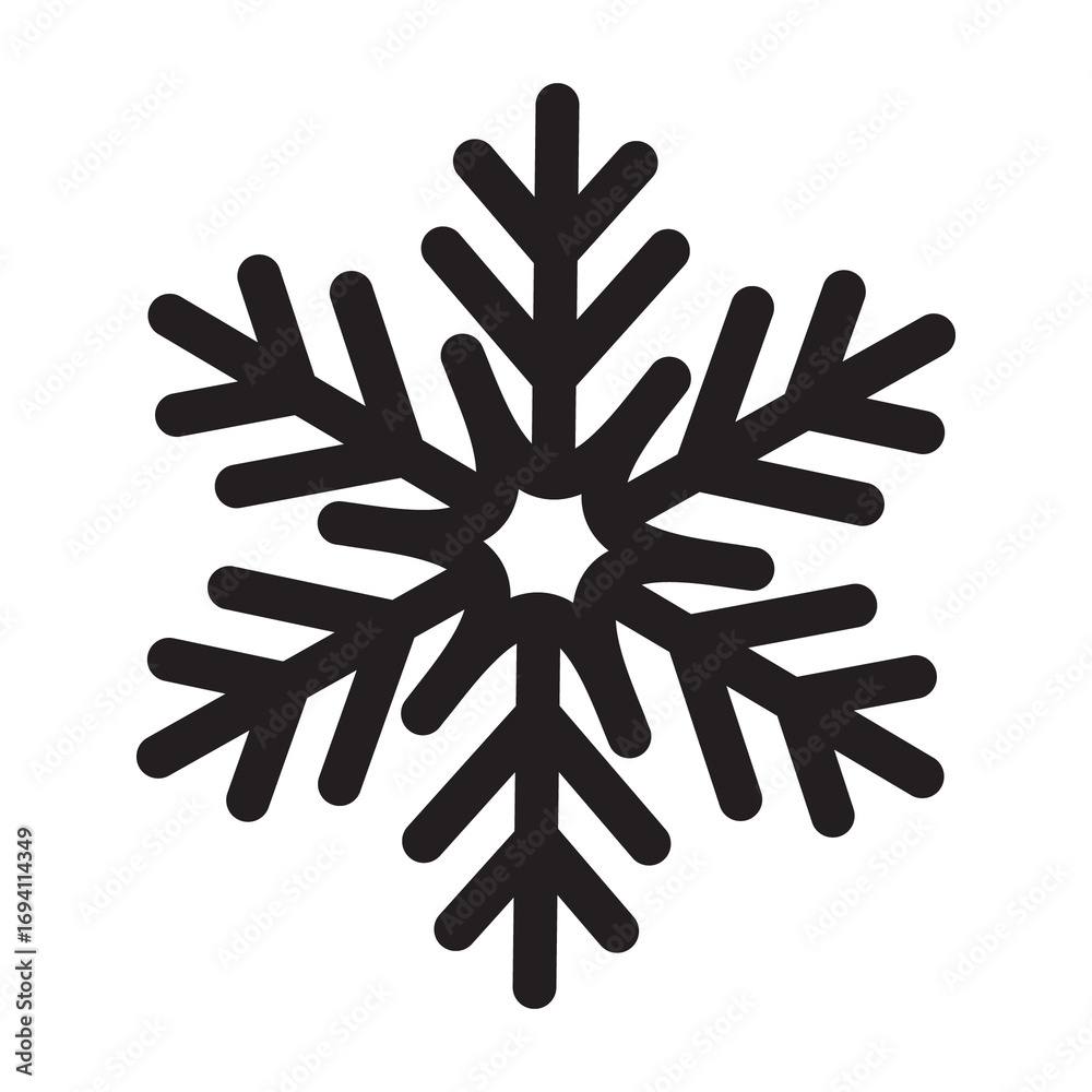 Obraz premium Blue snowflake icon set isolated vector illustration. Snowflake different icons. snowflakes icon, snow or snowflake winter symbol set vector art illustration isolated on transparent png