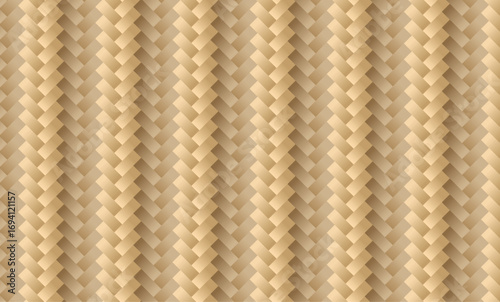 Elegant beige woven texture abstract background with seamless geometric pattern design