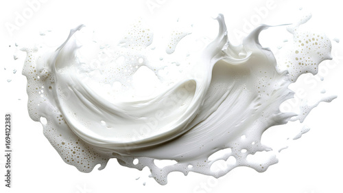 Shave foam smeared grooming cream texture white shaving gel cosmetic skincare product isolated on white background