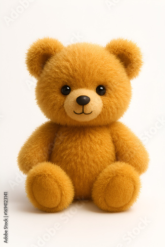 Beautiful Teddy Bear on White Background PNG – Cute Plush Toy Isolated for Design and Decoration