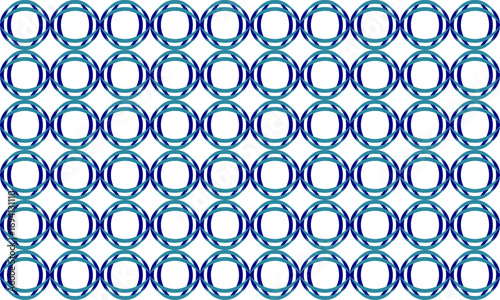 green and blue ring square checkerboard block on white background, design for fabric print or t-shirt paint screening, rectangular patter