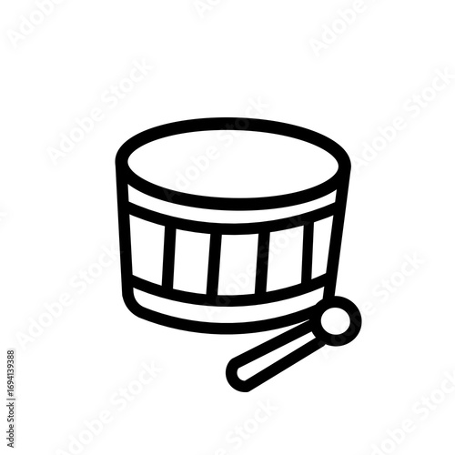 Illustration of a traditional drum bedug