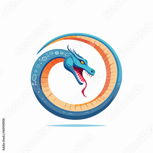 Circular Dragon Design