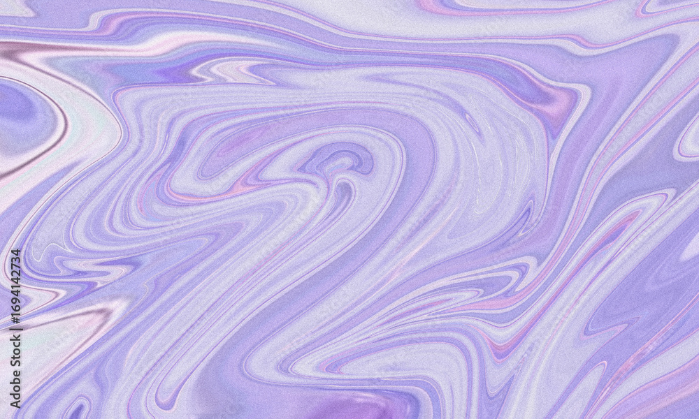 Obraz premium Modern Abstract Noise Pattern with Soft Swirls, Digital Marbled Background in Purple and Cream