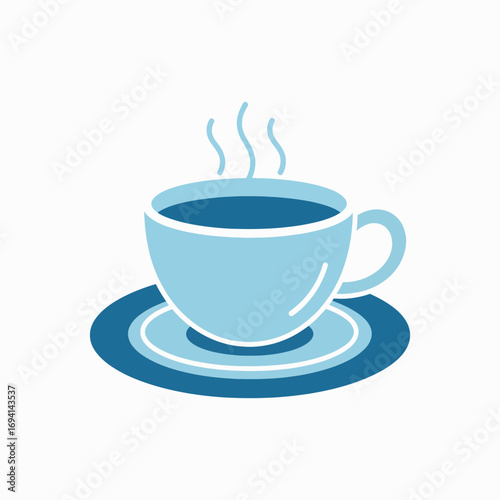 A Refreshing Hot Beverage Served in a Cozy Cup and Saucer Awaiting Enjoyment