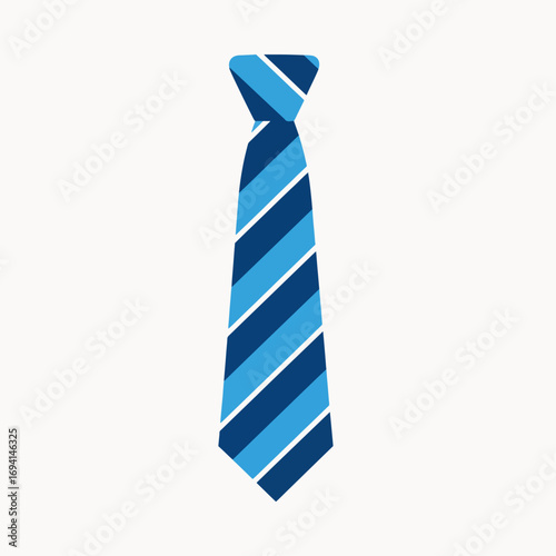 Stylish Blue Striped Necktie for Formal and Casual Occasions