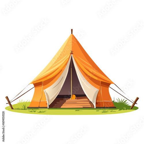 Tent Under Blue Sky
