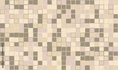 Abstract neutral mosaic tile pattern.  Perfect for website backgrounds, textures, or modern design projects.  Subtle color variations create a sophisticated and calming aesthetic.