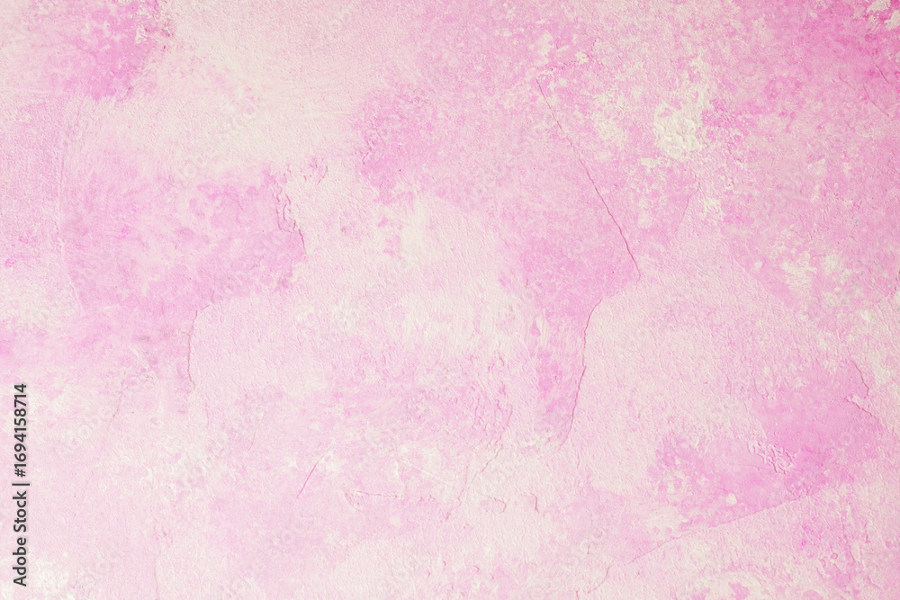 Fototapeta premium Pink abstract textured plaster wall background