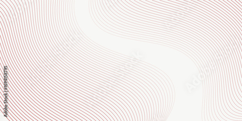 Abstract red stripe line with white background. Technology concept. Digital lines shapes.