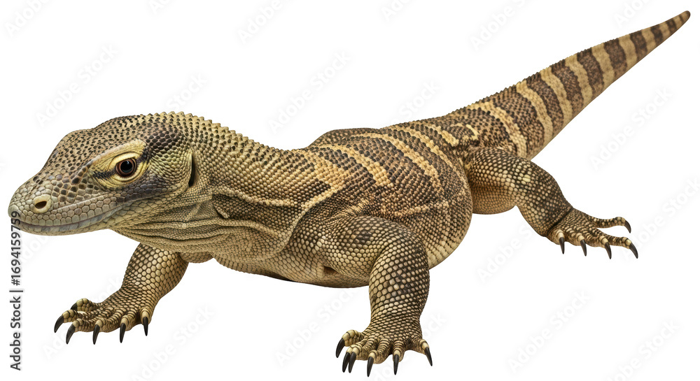 Obraz premium Isolated Komodo Dragon