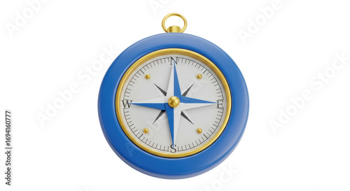 Konstfotografi Isolated Blue Compass
