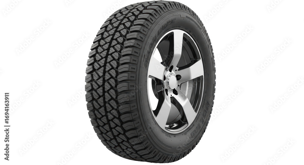 Obraz premium Isolated Car Tire