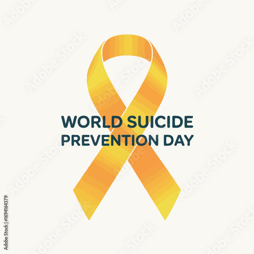 World Suicide Prevention Day Yellow Ribbon Awareness