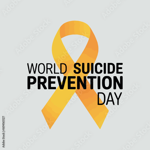 World Suicide Prevention Day Yellow Ribbon Awareness