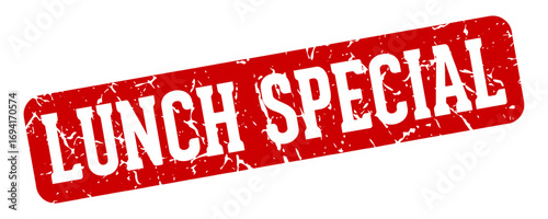lunch special rectangular sign. lunch special stamp