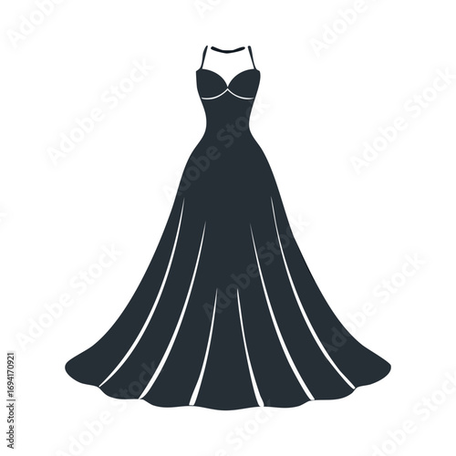 Elegant Long Black Gown