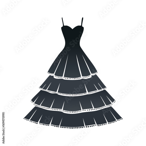 Tiered Skirt A-line Dress