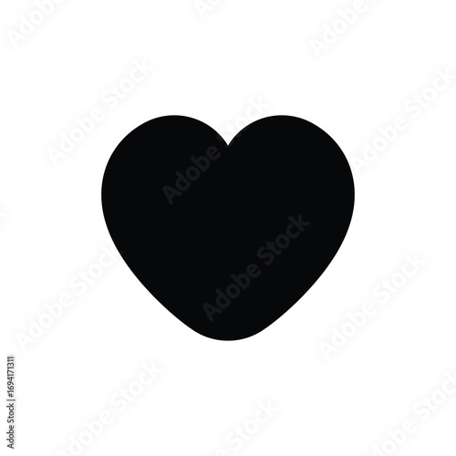  Heart vector icon. Heart, love, romance or valentine's day red heart. Artistic red heart love symbols isolated editable.