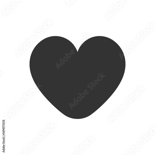  Heart vector icon. Heart, love, romance or valentine's day red heart. Artistic red heart love symbols isolated editable.