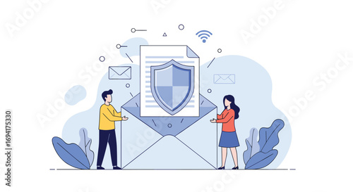 Secure communication and data protection for businesses ensuring confidentiality and integrity of information