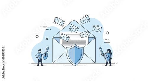 Digital security and cyber defense strategies for effective email protection and data integrity