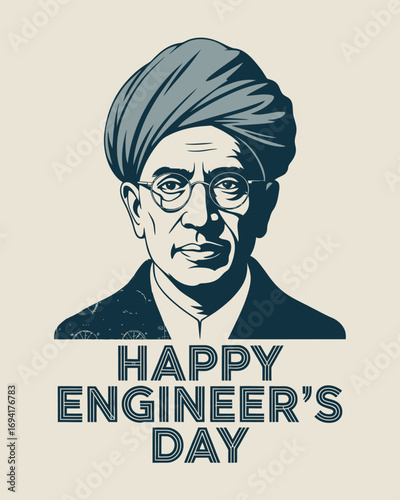 Happy Engineer’s Day with Mokshagundam Visvesvaraya Portrait